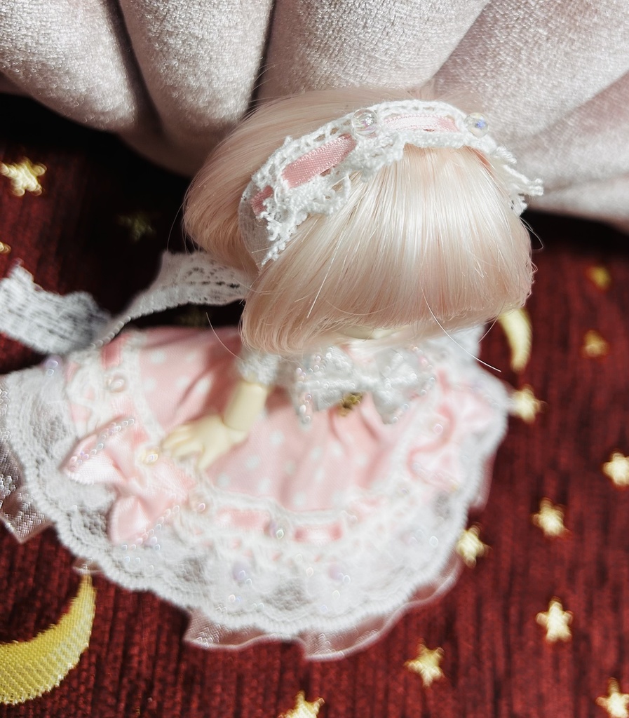 オビツ11服　梯子レースドレス