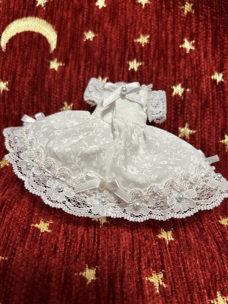 オビツ11服　ウェディング風ドレス