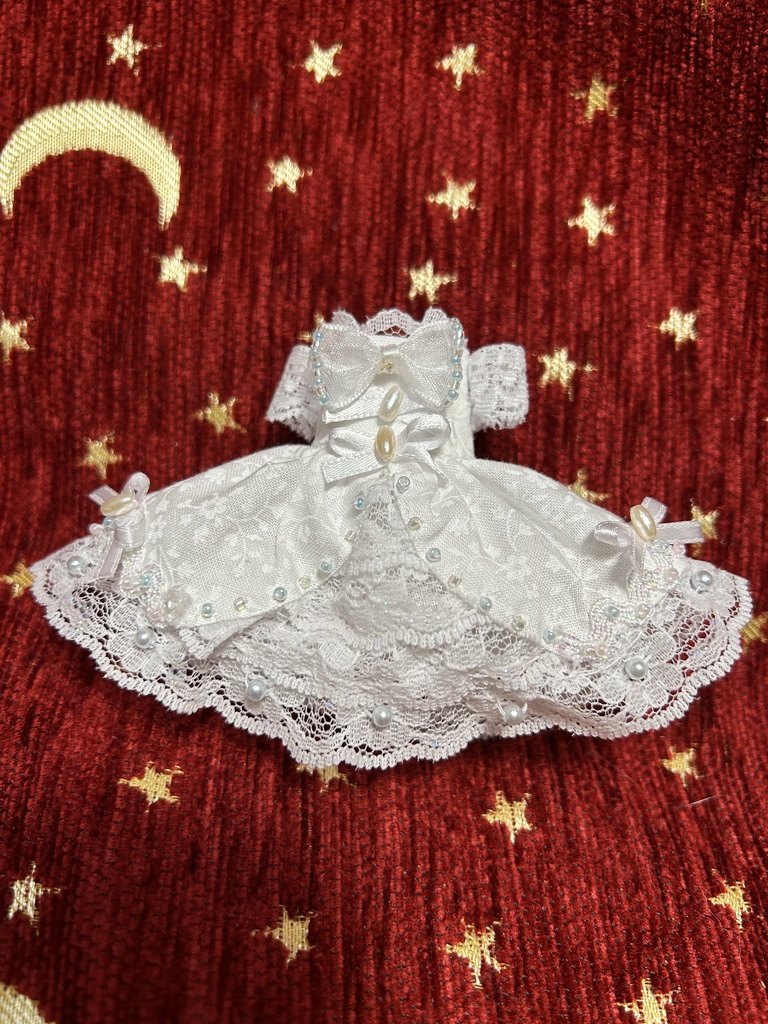 オビツ11服　ウェディング風ドレス