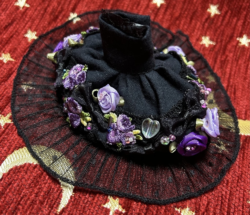 オビツ11アウトフィット　紫薔薇ドレス