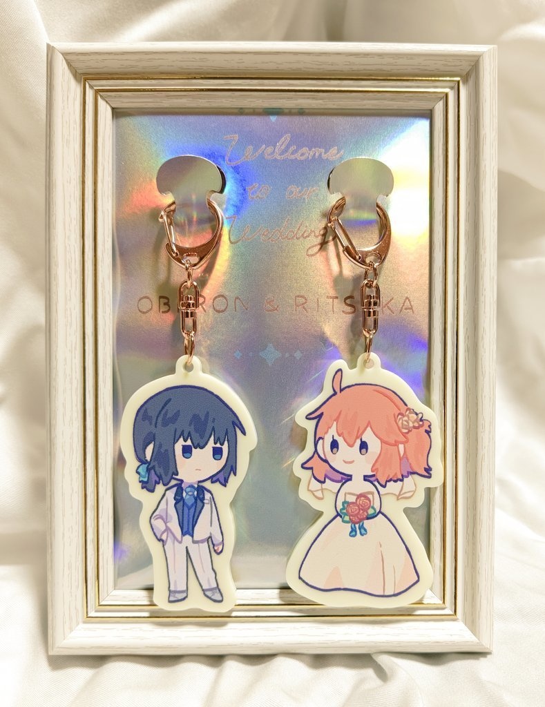 ウェルカムボード風アクキーセット