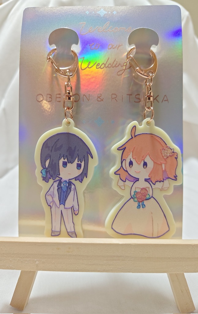 ウェルカムボード風アクキーセット