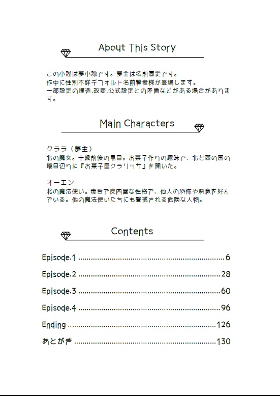 【mhyk夢】砂糖菓子はビン底にて