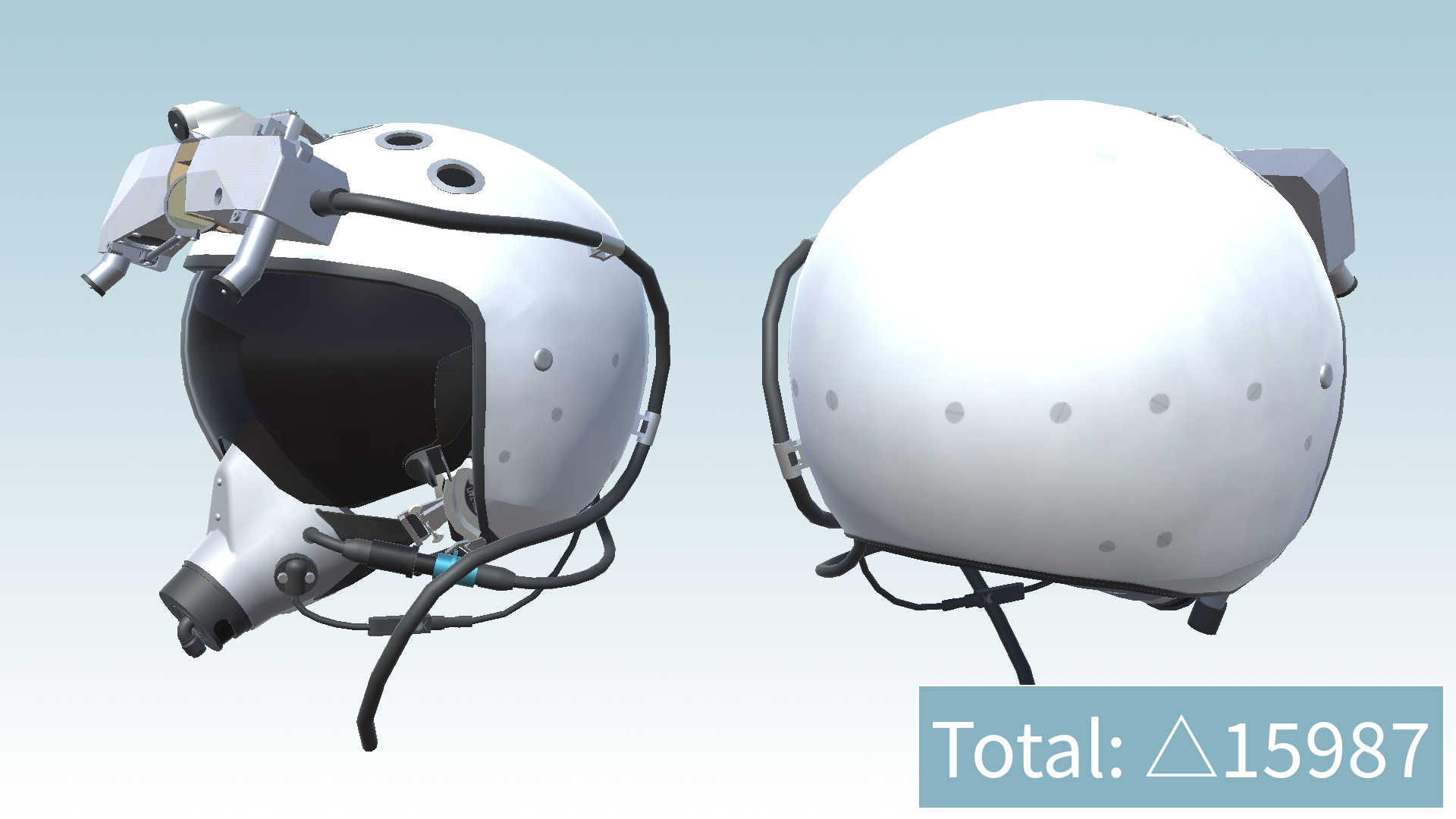 【vrchat想定】east Side Pilot Helmet Set Bushiduction Booth