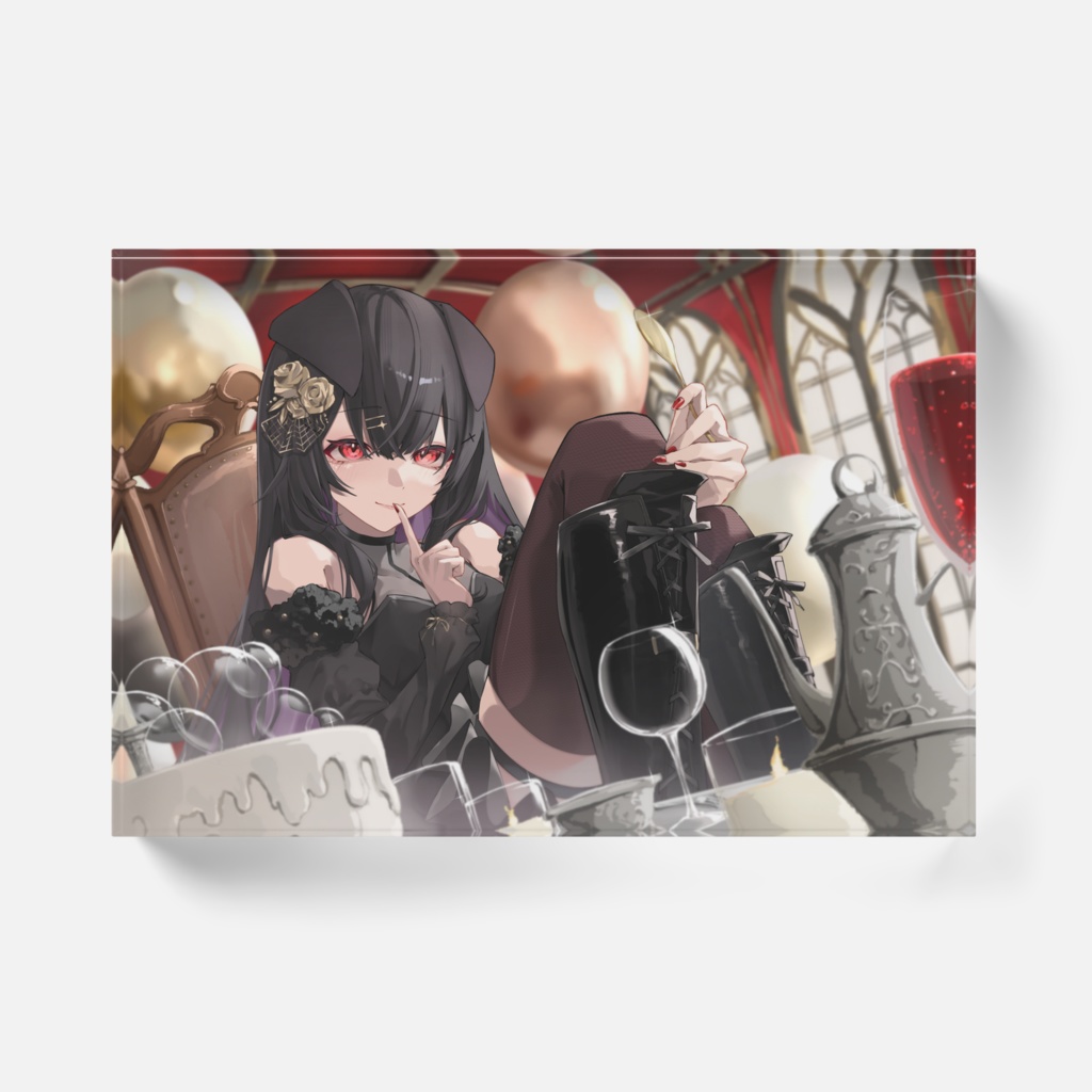 【1周年記念】バースデイアクリルブロック(クリアorホワイト)