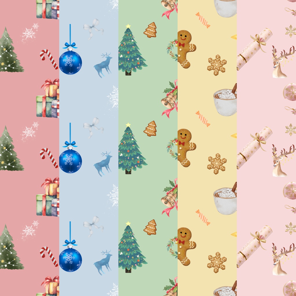 クリスマスデジタル ペーパー