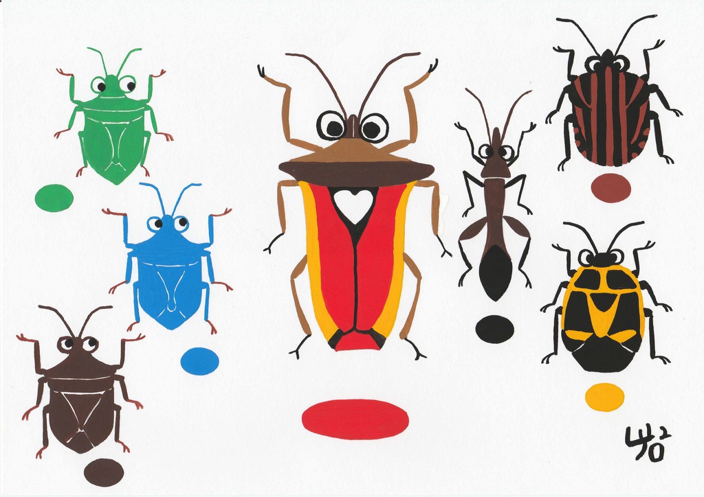 カメムシたちのトートバッグ