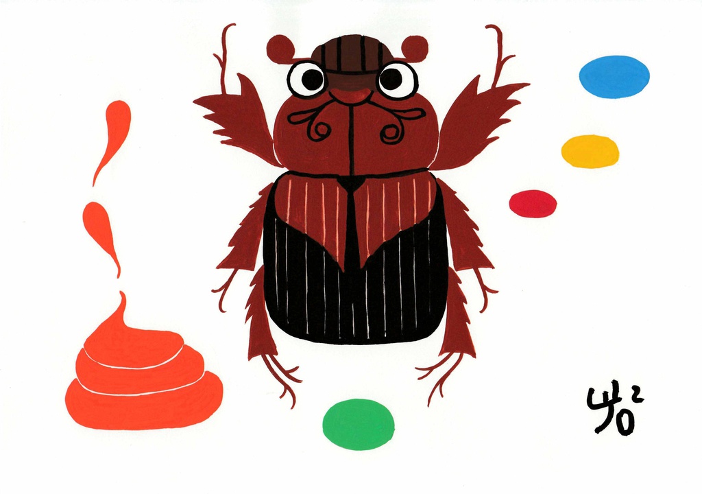 ムネアカセンチコガネのトートバッグ