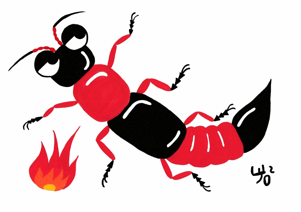 さわるとヤケドするぜ!のトートバッグ