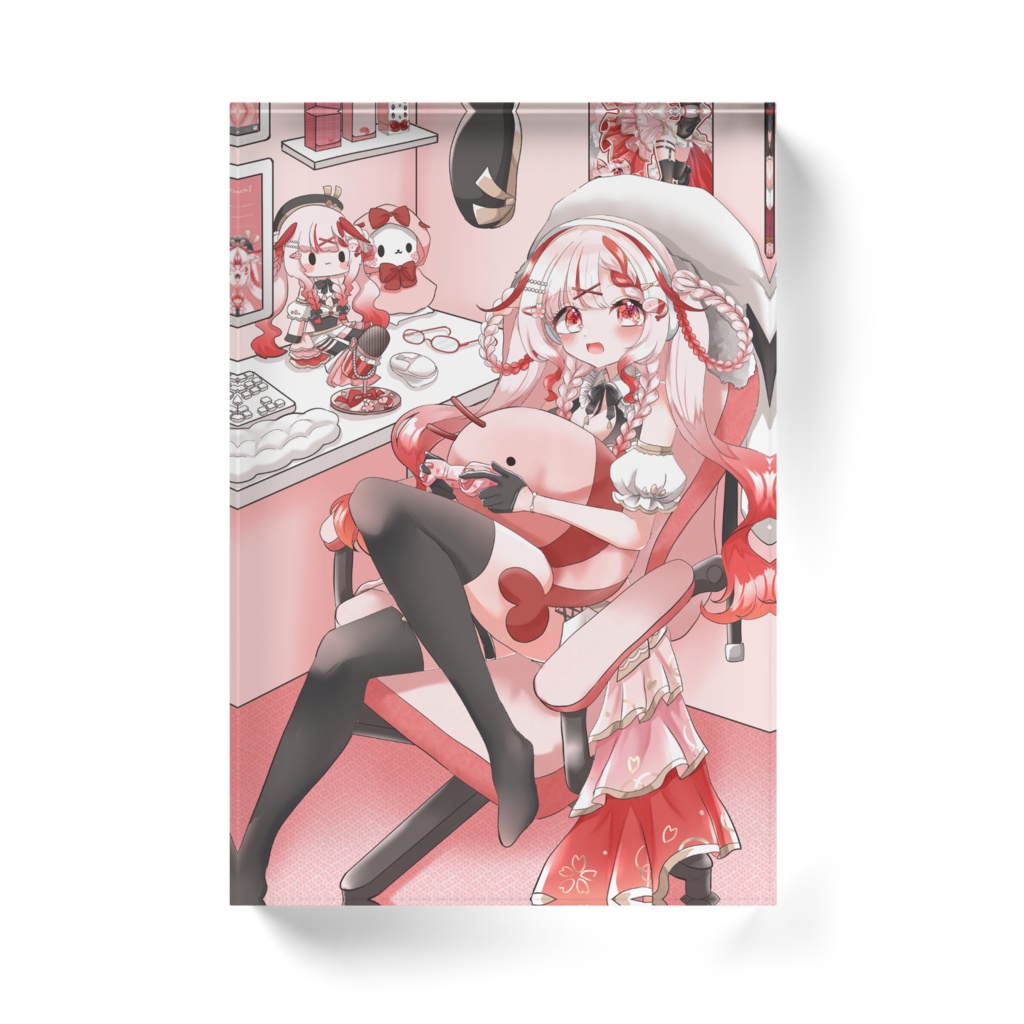 🌸Vtuberデビュー記念グッズ🦐【キービジュアルアクリルブロック】