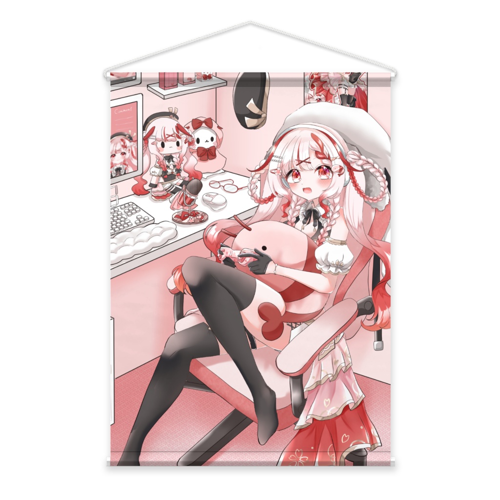 🌸Vtuberデビューグッズ🦐【キービジュアルタペストリー】