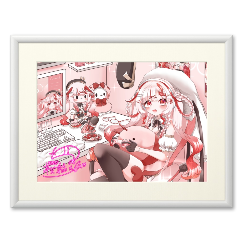 🌸Vtuberデビューグッズ🦐【キービジュアルプリモアート横型】