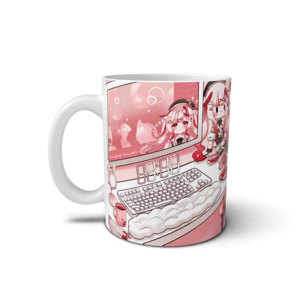 🌸2周年記念Vtuberデビューグッズ🦐【キービジュアルマグカップ】