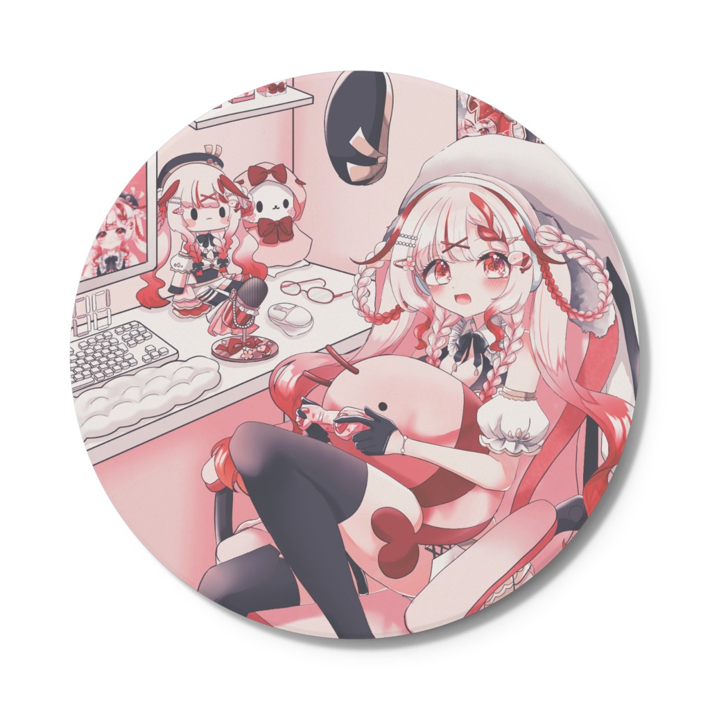 🌸2周年記念Vtuberデビューグッズ🦐【キービジュアルコースター】