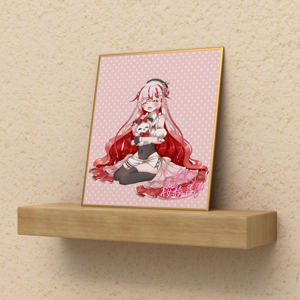 🌸3周年記念グッズ🦐えびりんと一緒/サイン付き色紙