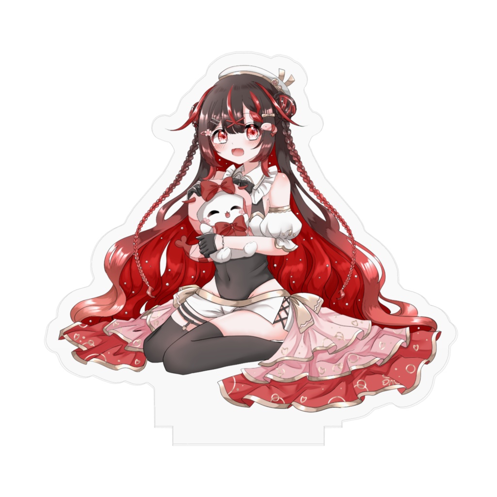 🌸3周年記念グッズ🦐えびりんと一緒アクスタ(黒髪)