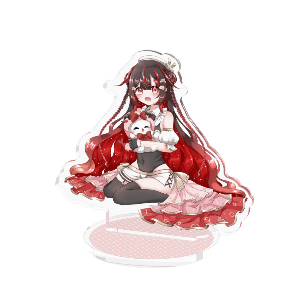 🌸3周年記念グッズ🦐えびりんと一緒アクスタ(黒髪)
