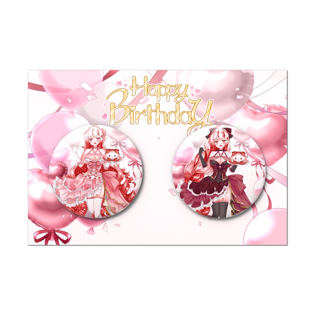 🌸生誕祭2026記念グッズ🦐缶バッジ2種セット