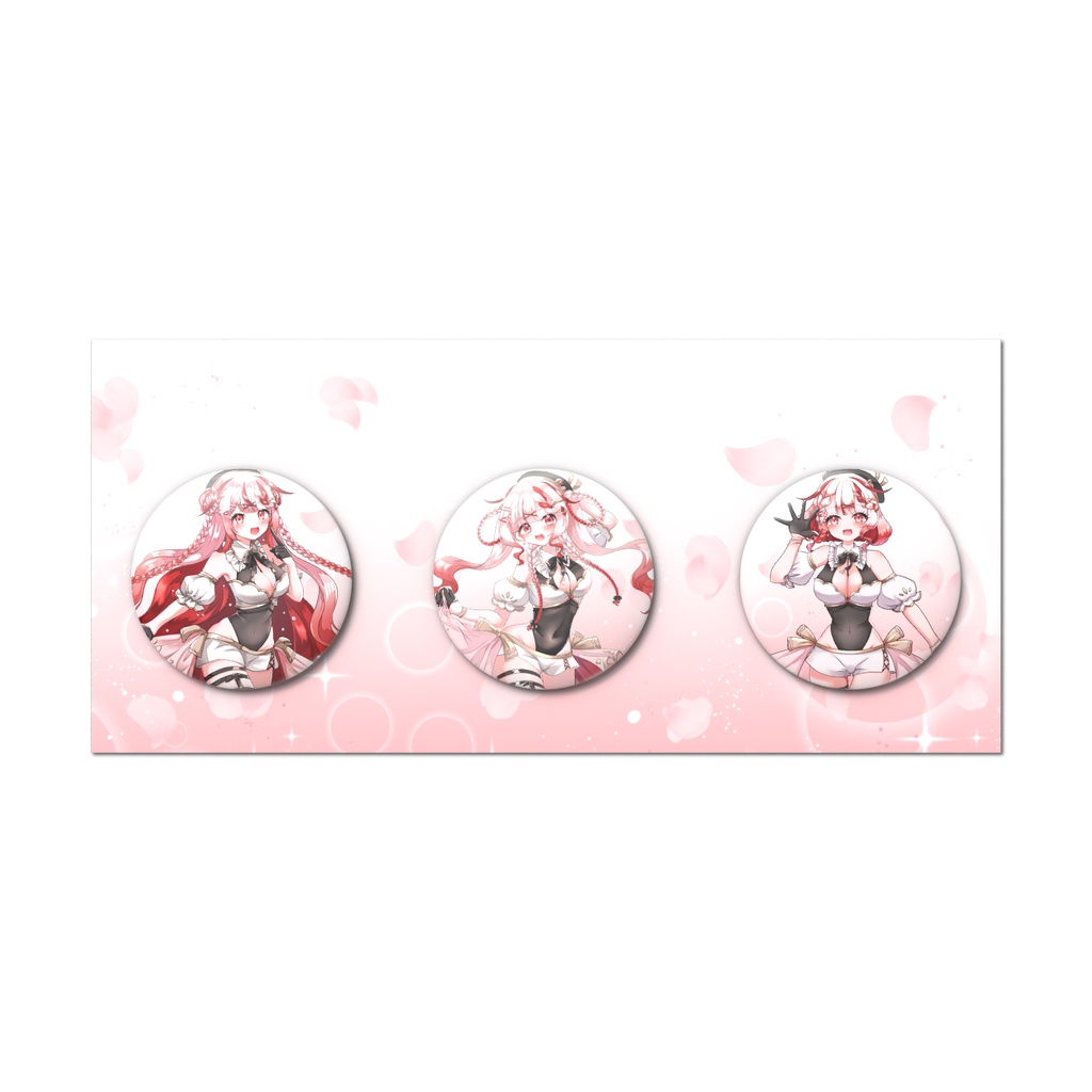 🌸4周年記念🦐缶バッジ3点セット