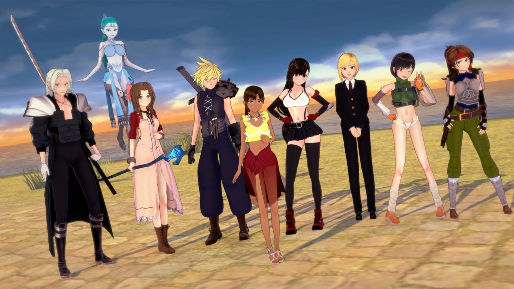 Final Fantasy 7 Koikatsu character pack