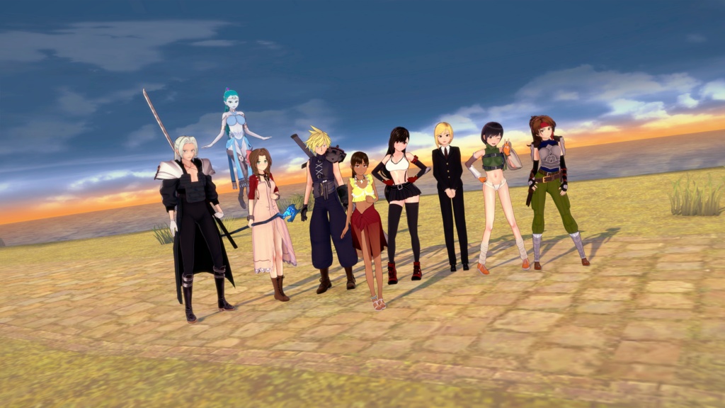 Final Fantasy 7 Koikatsu character pack