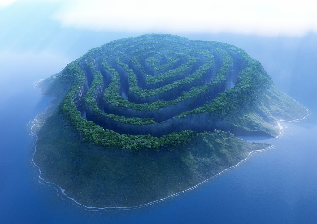 《望林堂幻想画廊》渦巻き島