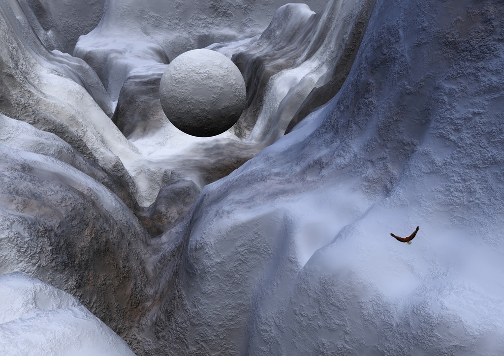 《望林堂幻想画廊》クレバスの底