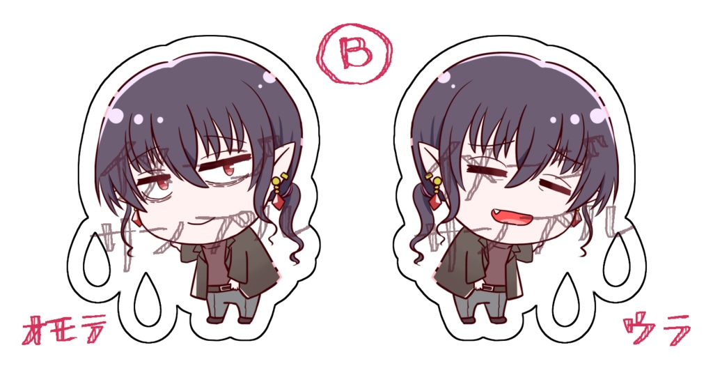 吸楽NPC両面アクキー