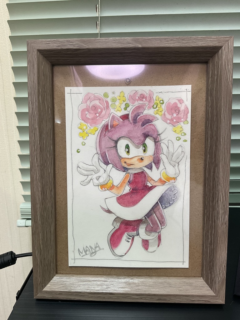 直筆水彩絵はがき　Hand-painted watercolor postcard