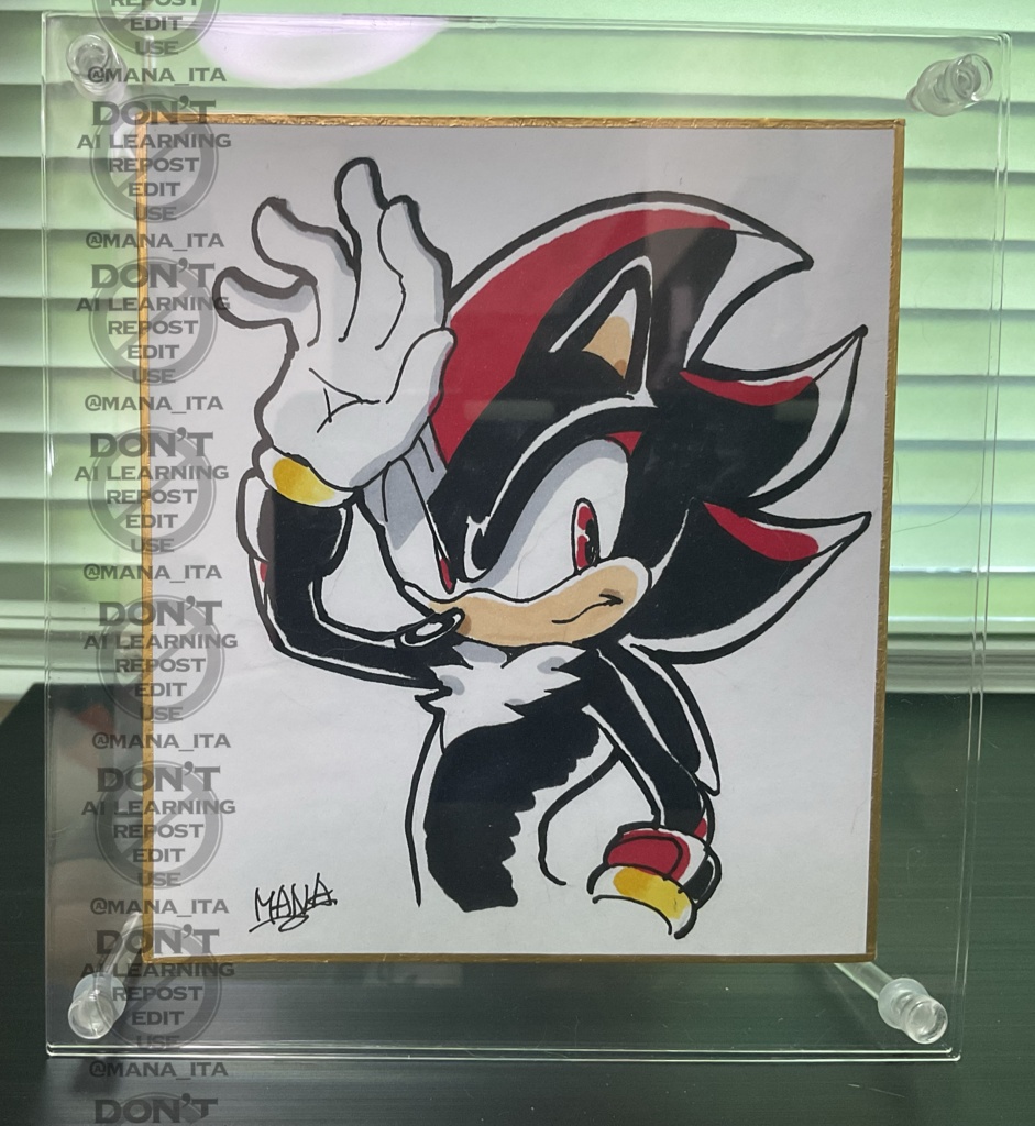 ミニ色紙　シャドウ  Mini shikishi SHADOW