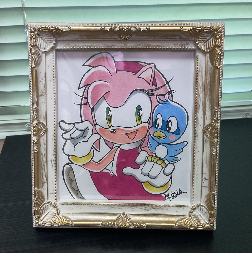ミニ色紙　エミー・ローズ　Mini shikishi Amy Rose