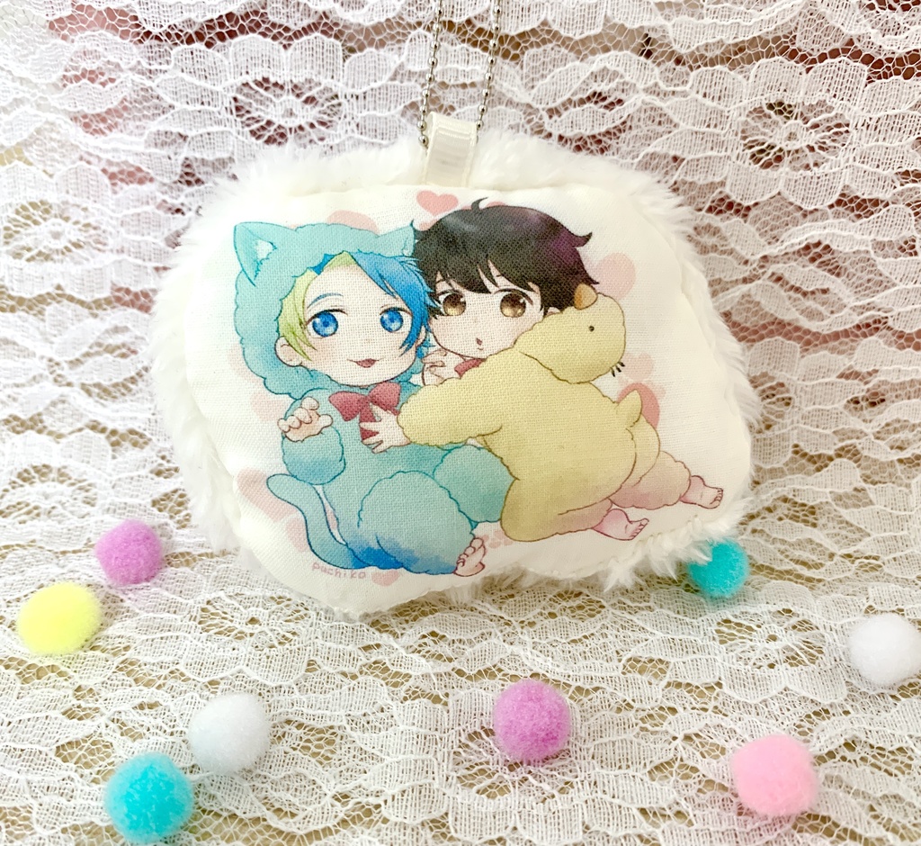 エクバドふわふわクッションキーホルダー