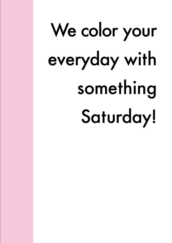 Saturday -The Pink Diary-