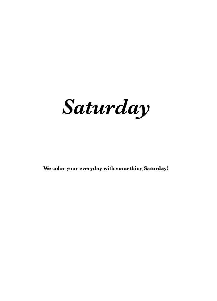 Saturday -Wrong Answers-