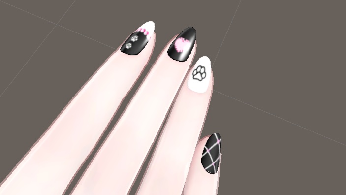 sio専用 ネイルテクスチャ+シンプルメイク