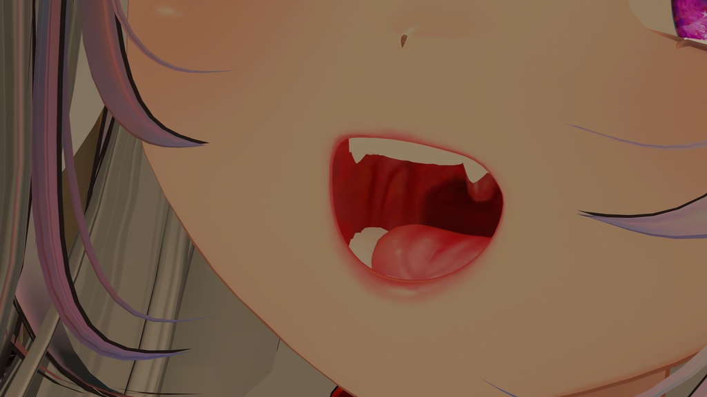 【VRC想定】リアルっぽい口内【複数対応】