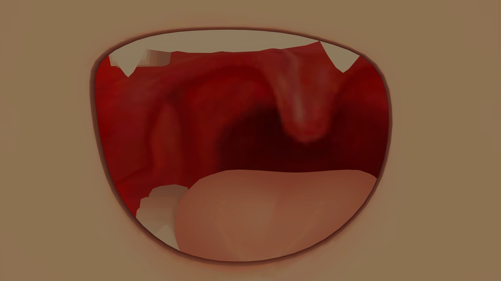 【VRC想定】リアルっぽい口内【複数対応】