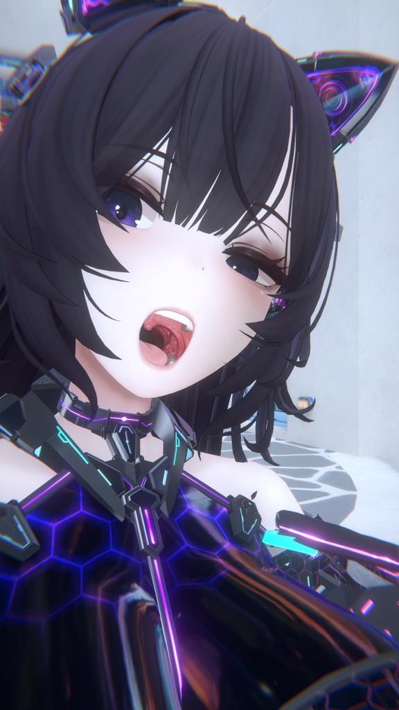 【VRC想定】リアルっぽい口内【複数対応】