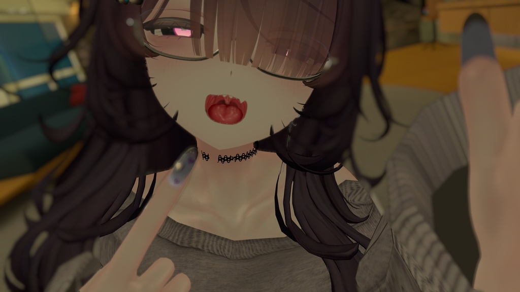 【VRC想定】リアルっぽい口内【複数対応】