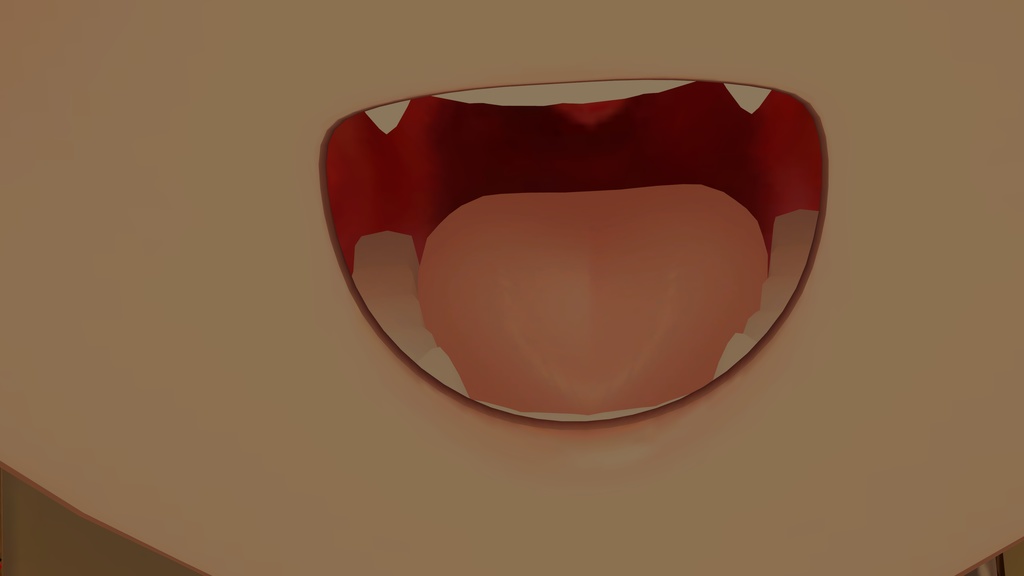 【VRC想定】リアルっぽい口内【複数対応】