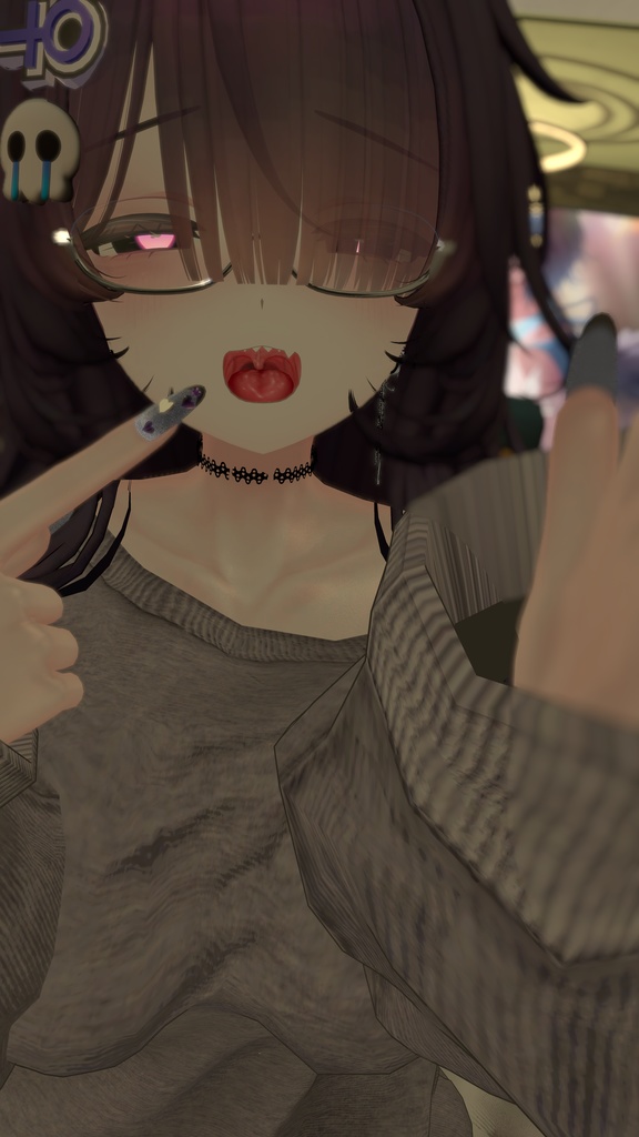 【VRC想定】リアルっぽい口内【複数対応】