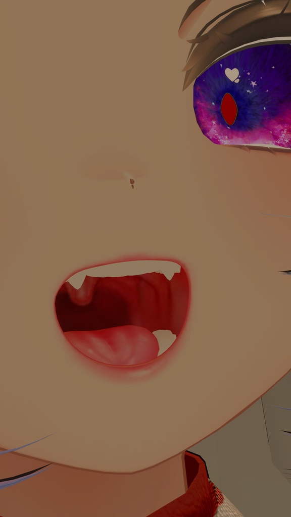 【VRC想定】リアルっぽい口内【複数対応】