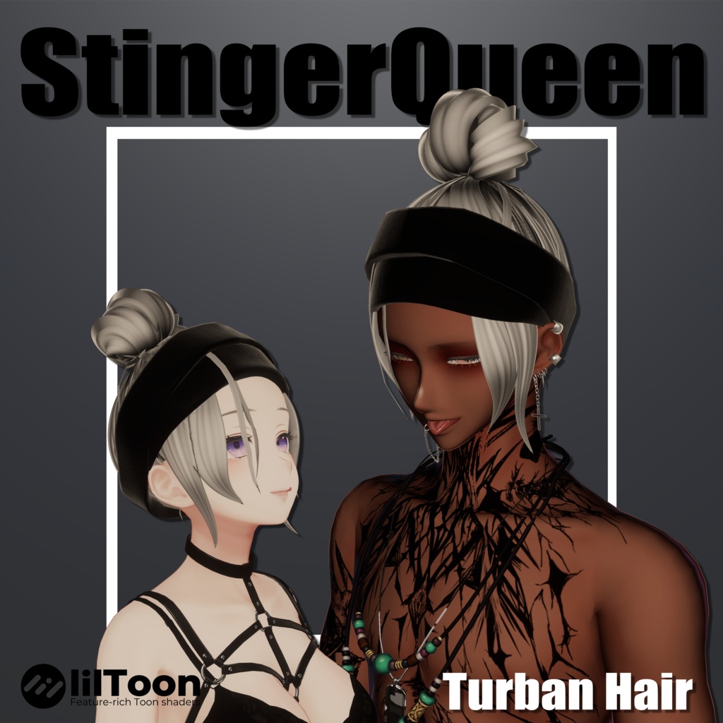 【複数対応】ターバンヘアー【VRC想定】