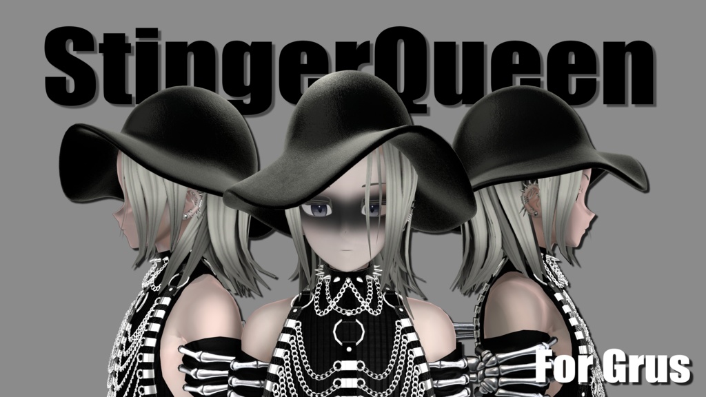 【複数対応】エレガントヘアー【VRC想定】