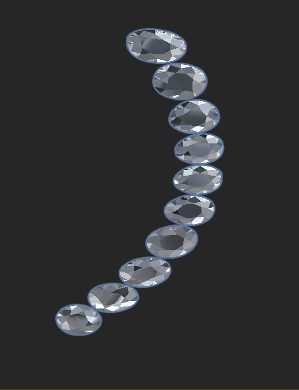 【VRC想定】シンプルLineダイヤカフ【複数対応】