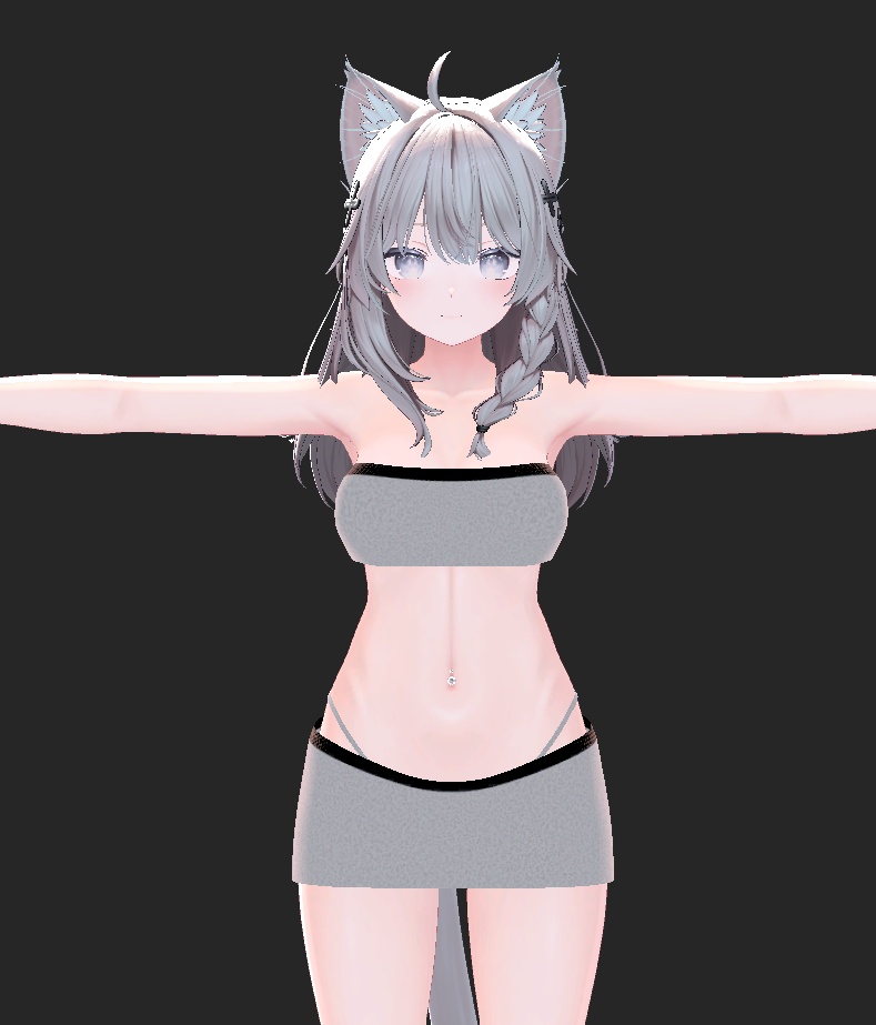 【VRC想定】チューブトップ マヌカ、しなの、愛莉