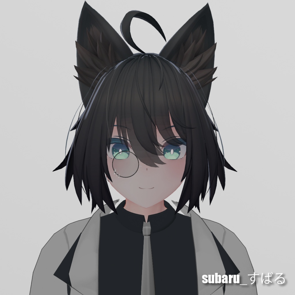 【BlendShape付】NoseGlasses【9色レンズカラー】