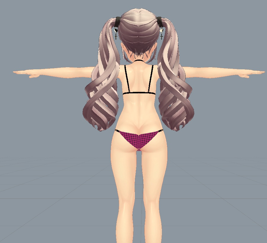 【マテリアル】マヌカちゃん下着改変用マテリアル(チェック柄5色)