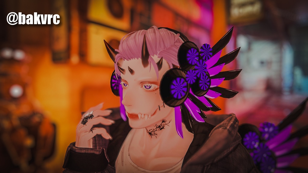 【フリーサイズ】CyberWingSet【VRC想定】