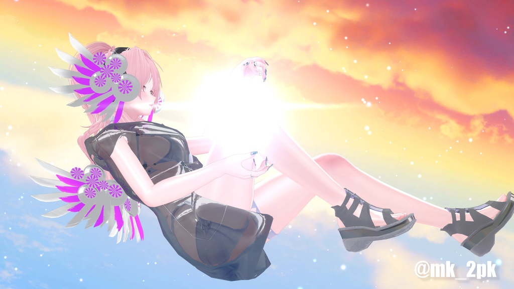 【フリーサイズ】CyberWingSet【VRC想定】